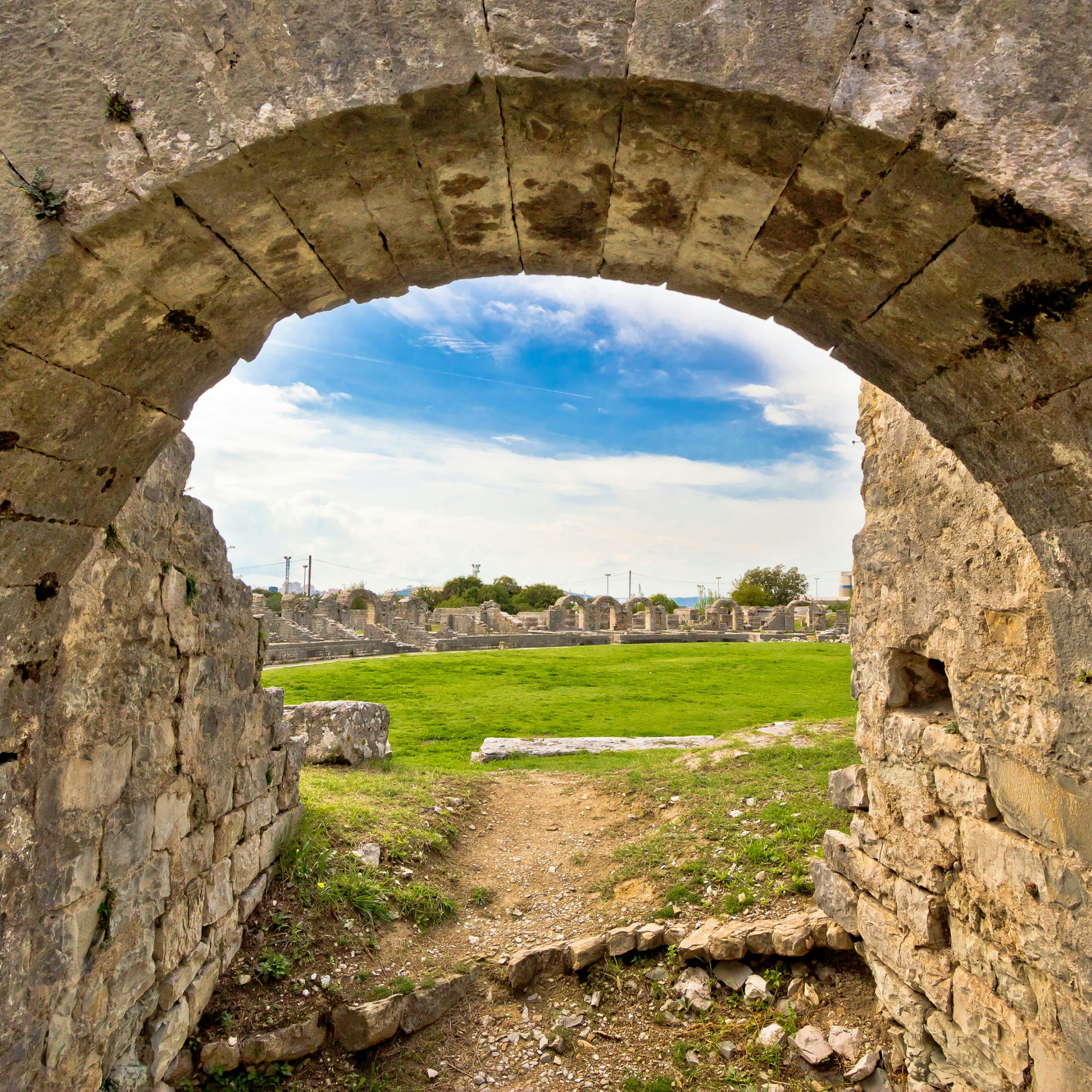 500px Photo ID: 130117679 - Solin ancient arena old ruins, Dalmatia, Croatia
