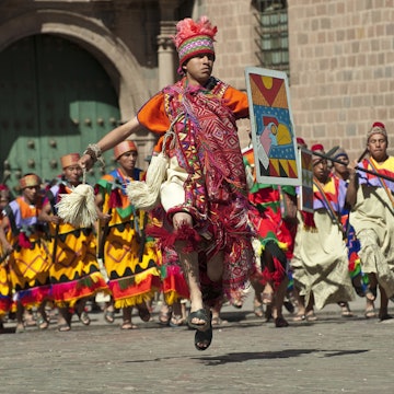 Peru, Cuzco Province, Cuzco, Inti Raymi, Festival of the Sun, an important Inca celebration that takes place every June 24 in the historic center and Saqsayhuaman, marking the winter solstice