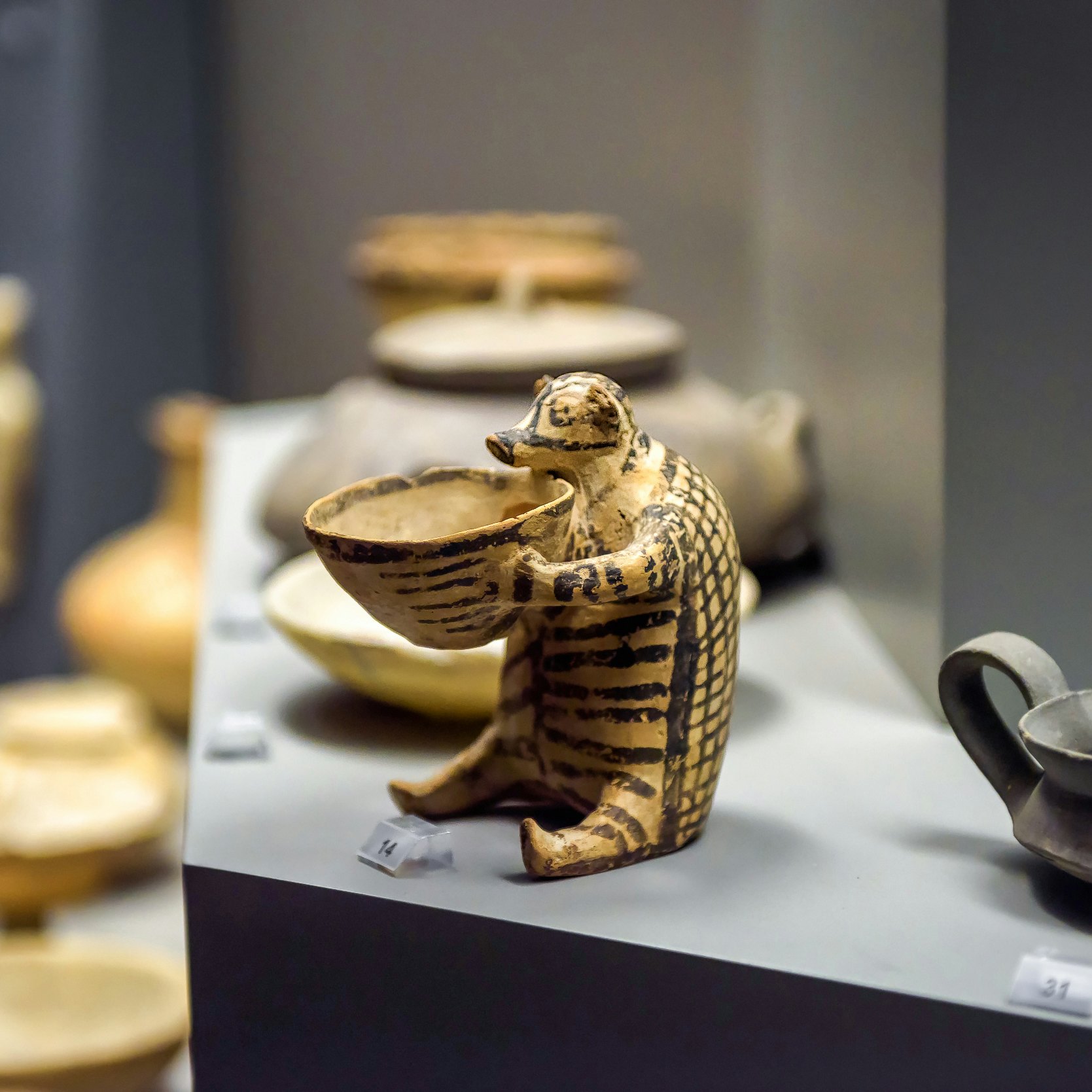 Ceramic vase like hedgehog in National Archaeological Museum, Athens, Greece. Remains of famous Ancient Greek culture. Old artifact,  historical dishes, crockery and pottery.  Athens - May 7, 2018; Shutterstock ID 1522798868; your: Erin Lenczycki; gl: 65050; netsuite: digital; full: poi
1522798868
amphora, ancient, animal, antique, antiquity, archaeological, archeology, art, artifact, athens, civilization, clay, crock, crockery, culture, dish, europe, exhibition, exposition, famous, fix, greece, greek, hedgehog, hellenistic, historical, history, indoor, jar, landmark, museum, mycenae, mykines, national, old, ornate, peloponnese, pitcher, pot, pottery, roman, showcase, sightseeing, tableware, tourism, tourist, travel, vase, ware, zoomorphic